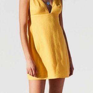 Urban Outfitters Yellow Strappy Sundress